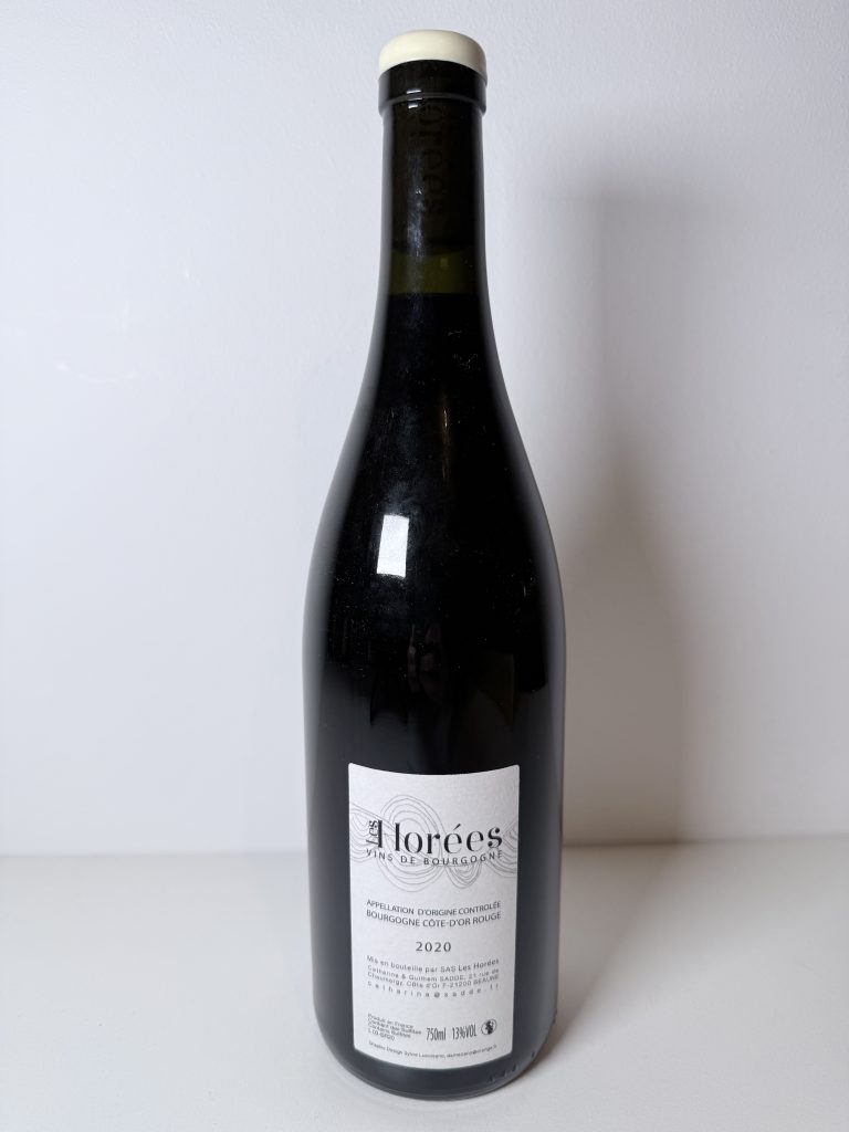 Bourgogne Rouge En Coulezain 2020 Domaine Les Horées