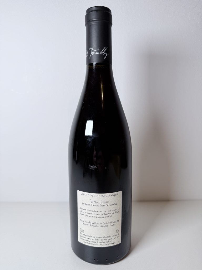 Échézeaux Grand Cru Du Dessus 2018 Domaine Cécile Tremblay