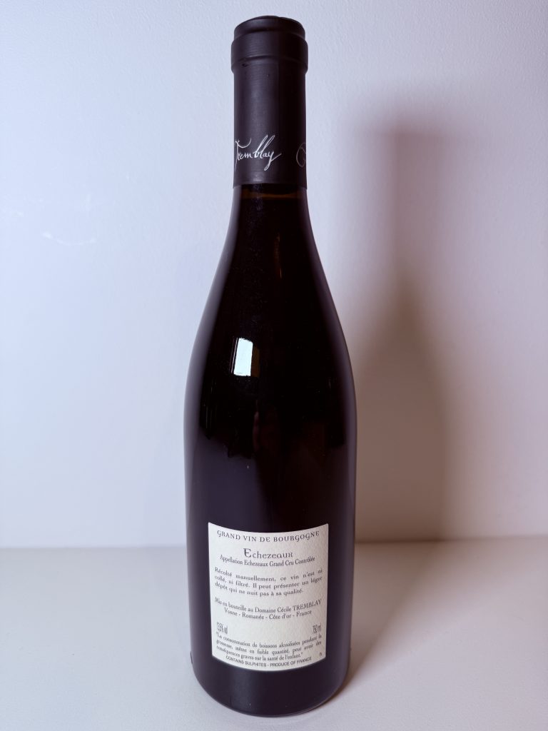 Échézeaux Grand Cru Du Dessus 2020 Domaine Cécile Tremblay