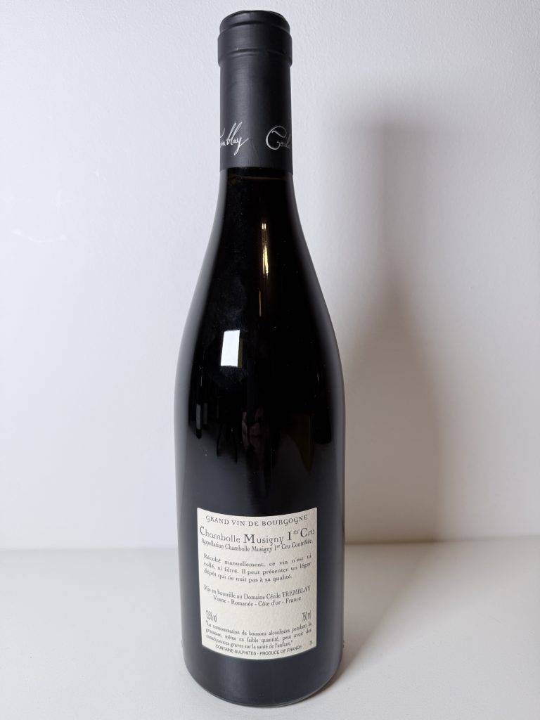 Chambolle-Musigny 1er Cru Les Feusselottes 2020 Domaine Cécile Tremblay