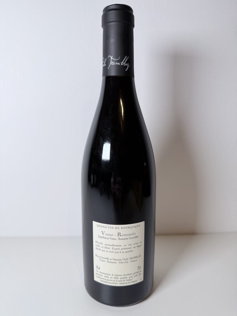 Vosne-Romanée Vieilles Vignes 2020 Domaine Cécile Tremblay