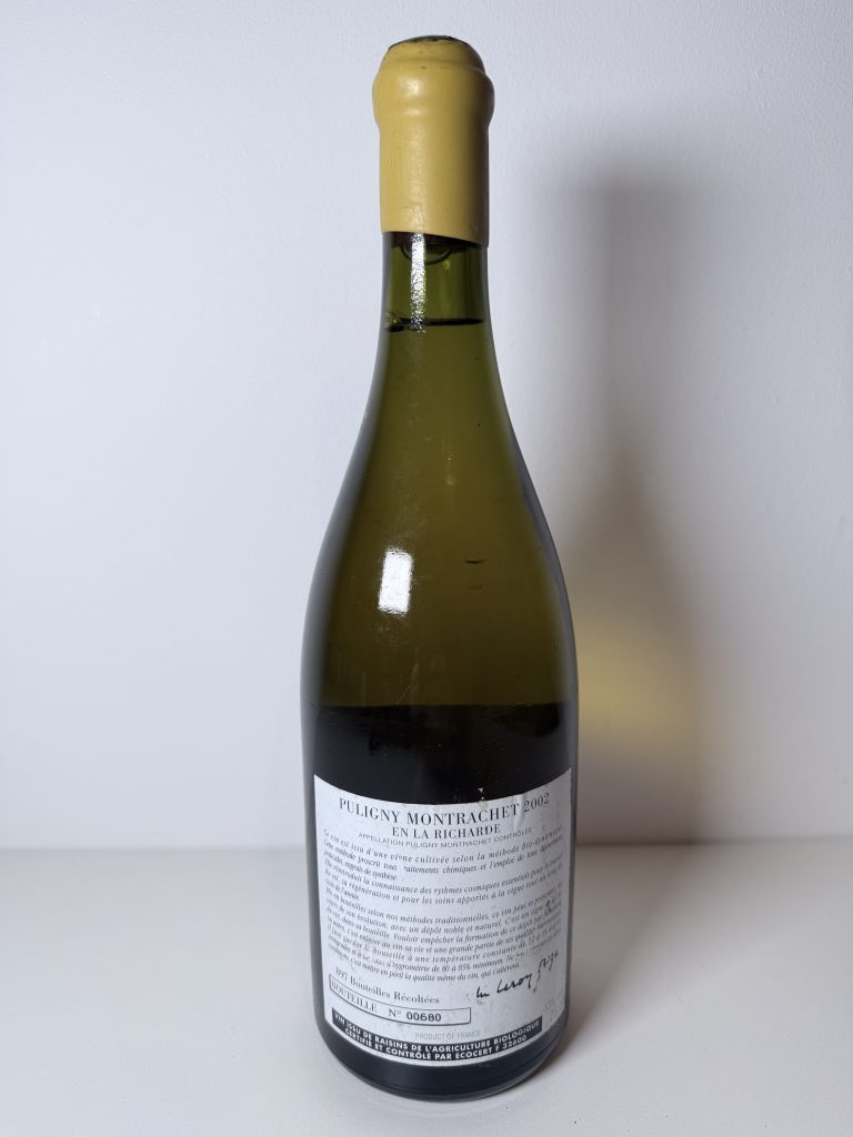 Puligny-Montrachet En la Richarde 2002 Domaine d’Auvenay