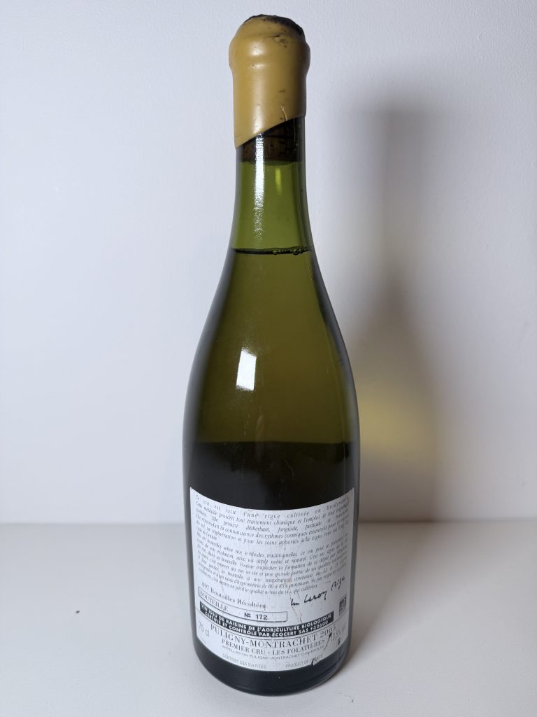 Puligny-Montrachet 1er Cru Les Folatières 2005 Domaine d’Auvenay