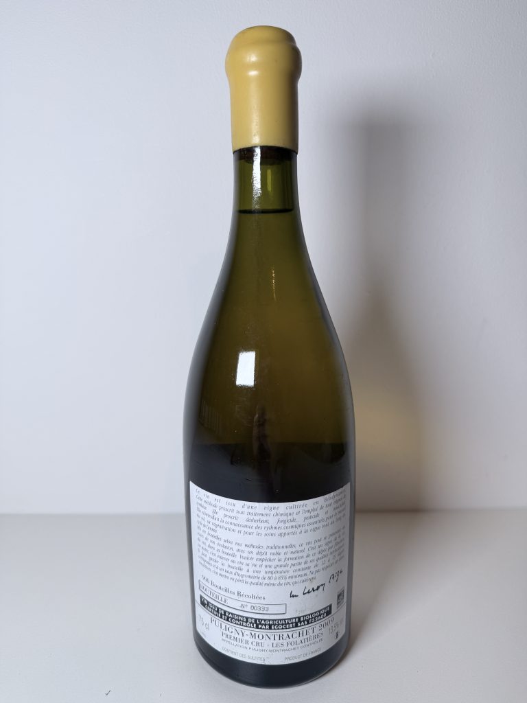 Puligny-Montrachet 1er Cru Les Folatières 2009 Domaine d’Auvenay