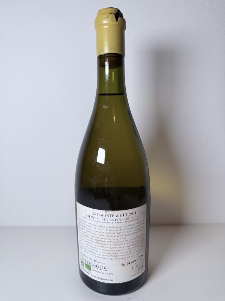 Puligny-Montrachet 1er Cru Les Folatières 2011 Domaine d’Auvenay