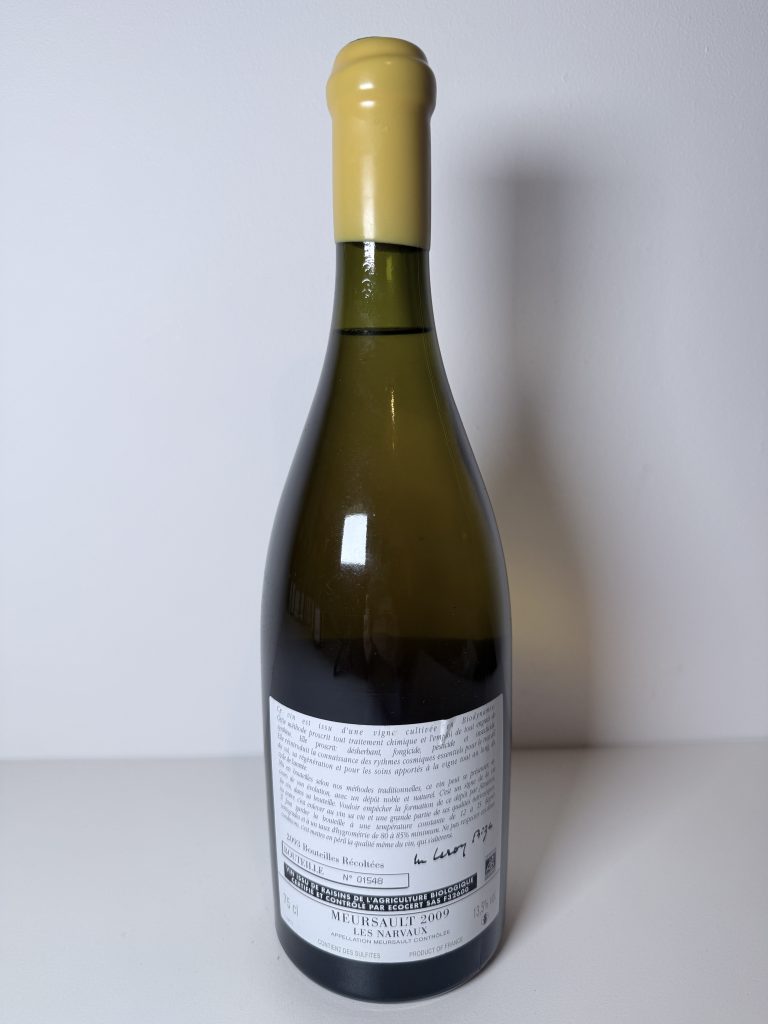 Meursault Les Narvaux 2009 Domaine d’Auvenay
