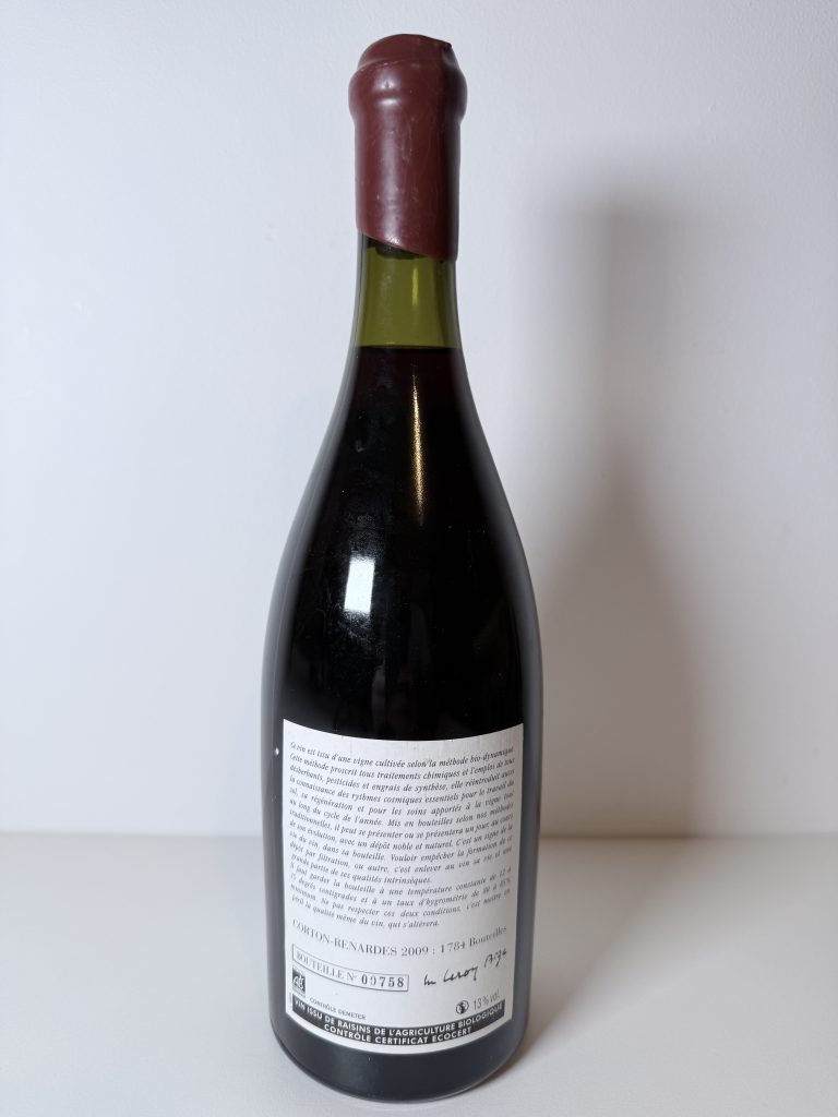 Corton Grand Cru Les Renardes 2009 Domaine Leroy​