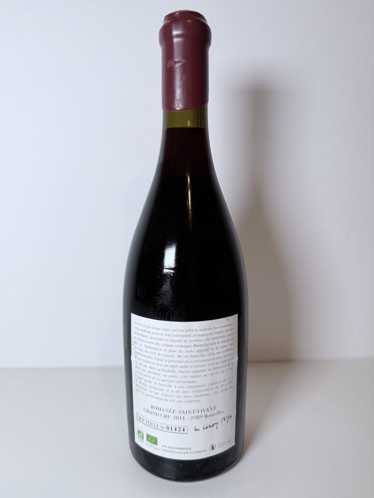 Romanée-Saint-Vivant Grand Cru 2011 Domaine Leroy