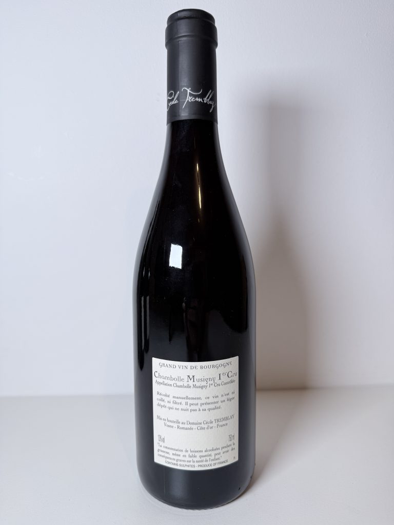 Chambolle-Musigny 1er Cru Les Feusselottes 2023 Cécile Tremblay