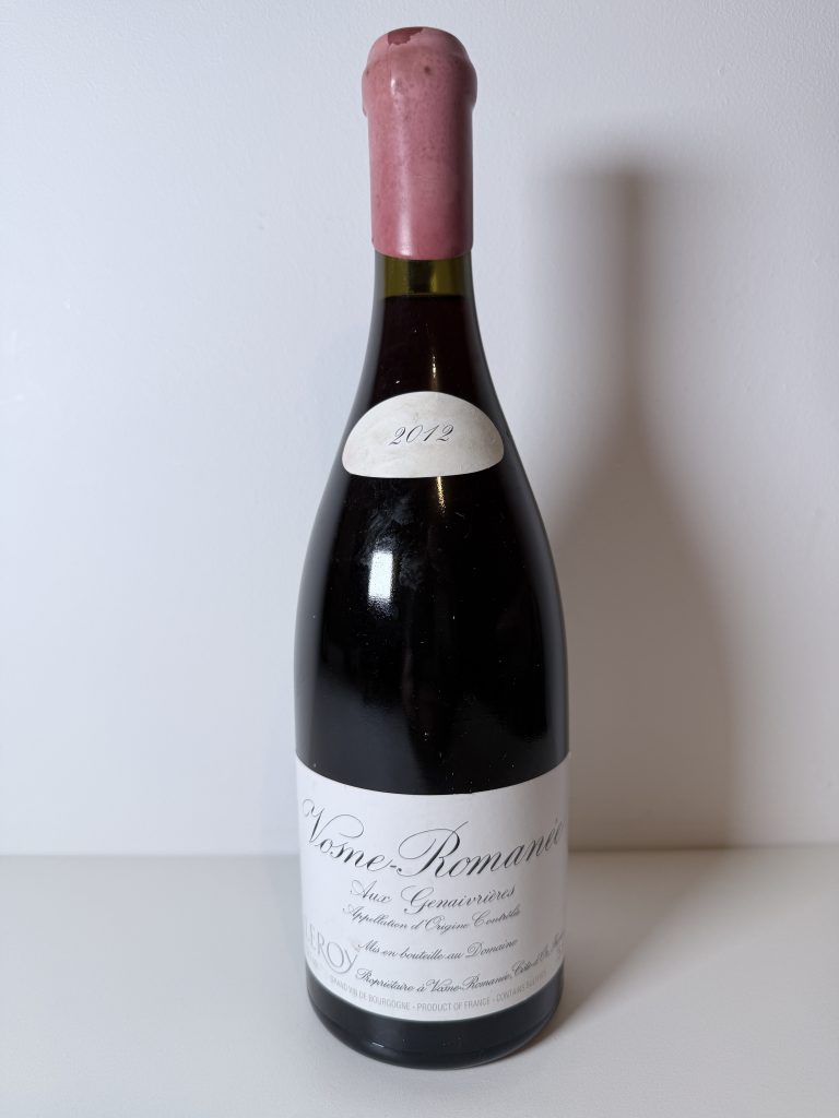 Vosne-Romanée Les Genaivrières 2012 Domaine Leroy