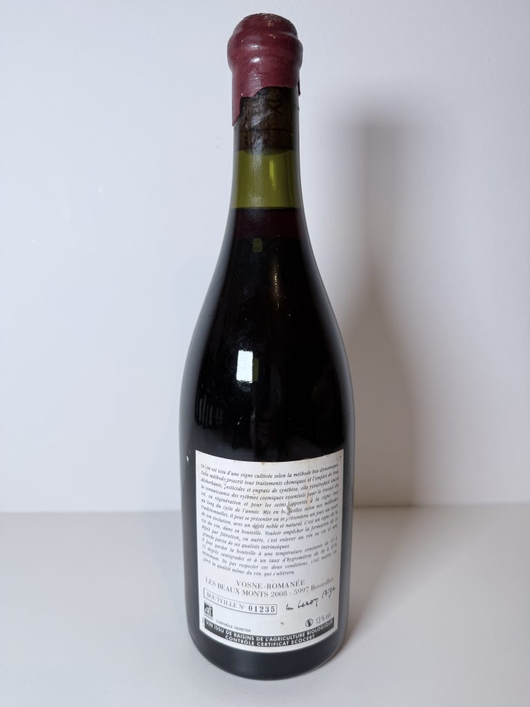 Vosne-Romanée 1er Cru Les Beaux Monts 2008 Domaine Leroy