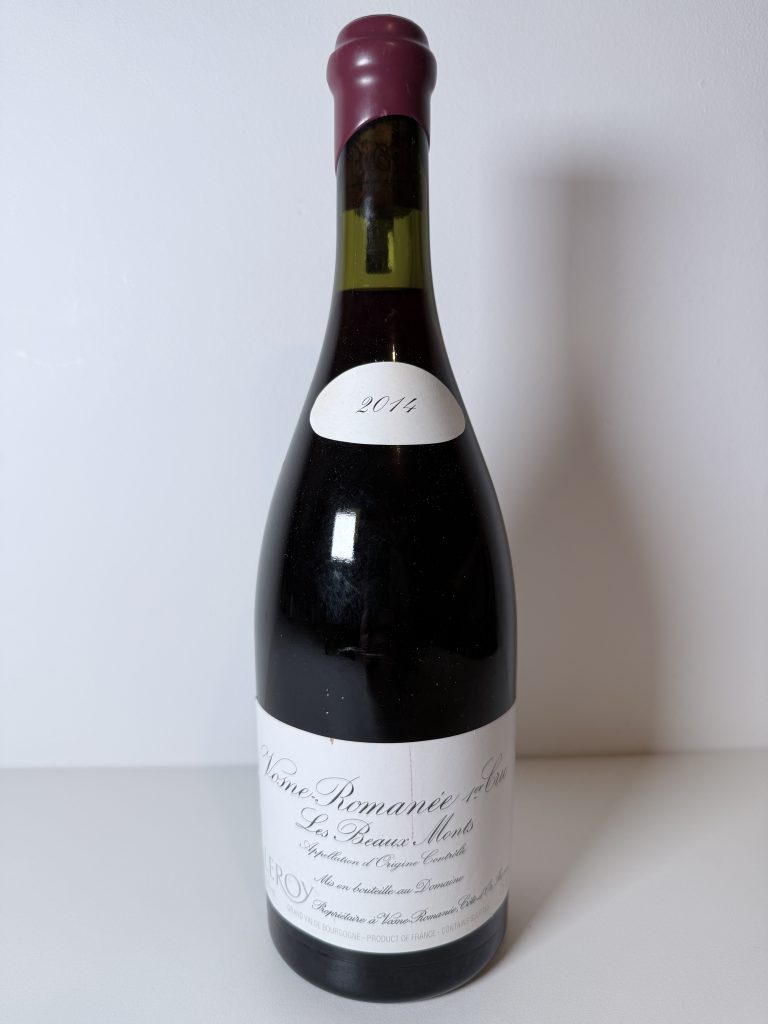 Ce Vosne-Romanée 1er Cru Les Beaux Monts 2014 du Domaine Leroy est issu du climat Les Beaux Monts, officiellement classé Premier Cru de Vosne-Romanée. Vosne-Romanée 1er Cru Les Beaux Monts 2014 Domaine Leroy