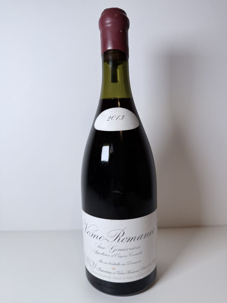 Bouteille Vosne-Romanée Les Genaivrières 2013 Domaine Leroy