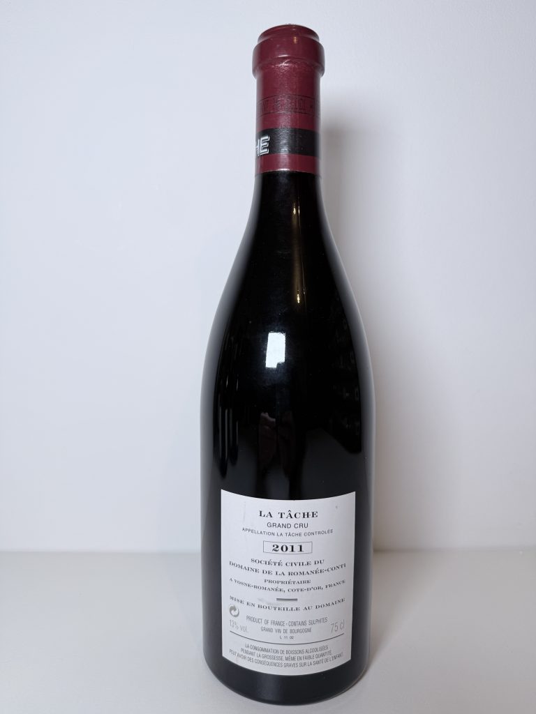 La Tâche Grand Cru 2011 Domaine de la Romanée-Conti​